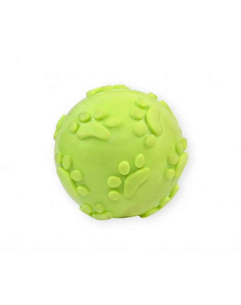 PET NOVA DOG LIFE STYLE Pallina da 6 cm con suono, gialla, al gusto di menta