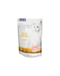 PIPER Animals Adult Cibo umido per gatti al pollo 10 x 100g
