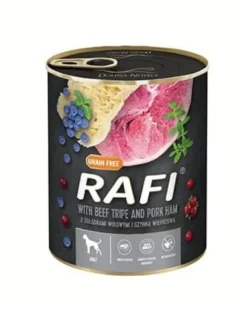 RAFI Alimento umido con ventrigli e prosciutto 800g