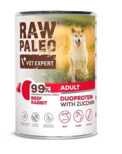 RAW PALEO Beef Rabbit Adult 400g alimento umido con manzo e coniglio per cani