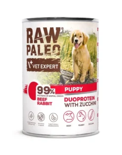 RAW PALEO Beef Rabbit Puppy 400g alimento umido manzo con coniglio per cuccioli