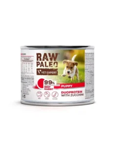 RAW PALEO Beef Rabbit Puppy 200g cibo umido per cuccioli con manzo e coniglio