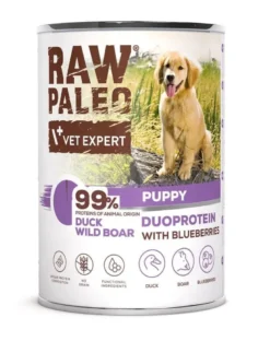 RAW PALEO Duck&Boar Puppy 400g alimento umido anatra con cinghiale per cuccioli