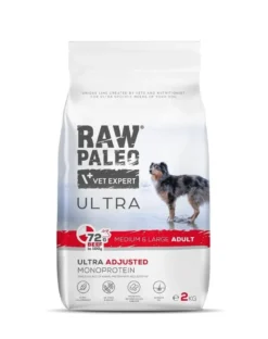 RAW PALEO Ultra Beef Medium&Large Adult 2kg per cani adulti di razze medie e grandi manzo
