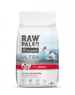 RAW PALEO Ultra Beef Mini Adult 2kg per cani adulti di piccola taglia manzo