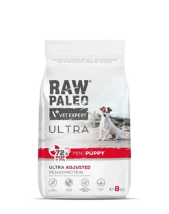RAW PALEO Ultra Beef Mini Puppy 8kg per i cuccioli di razza piccola manzo