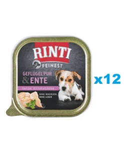 RINTI Feinest Poultry Pure&Duck vaschetta pollame e anatra 12x150 g