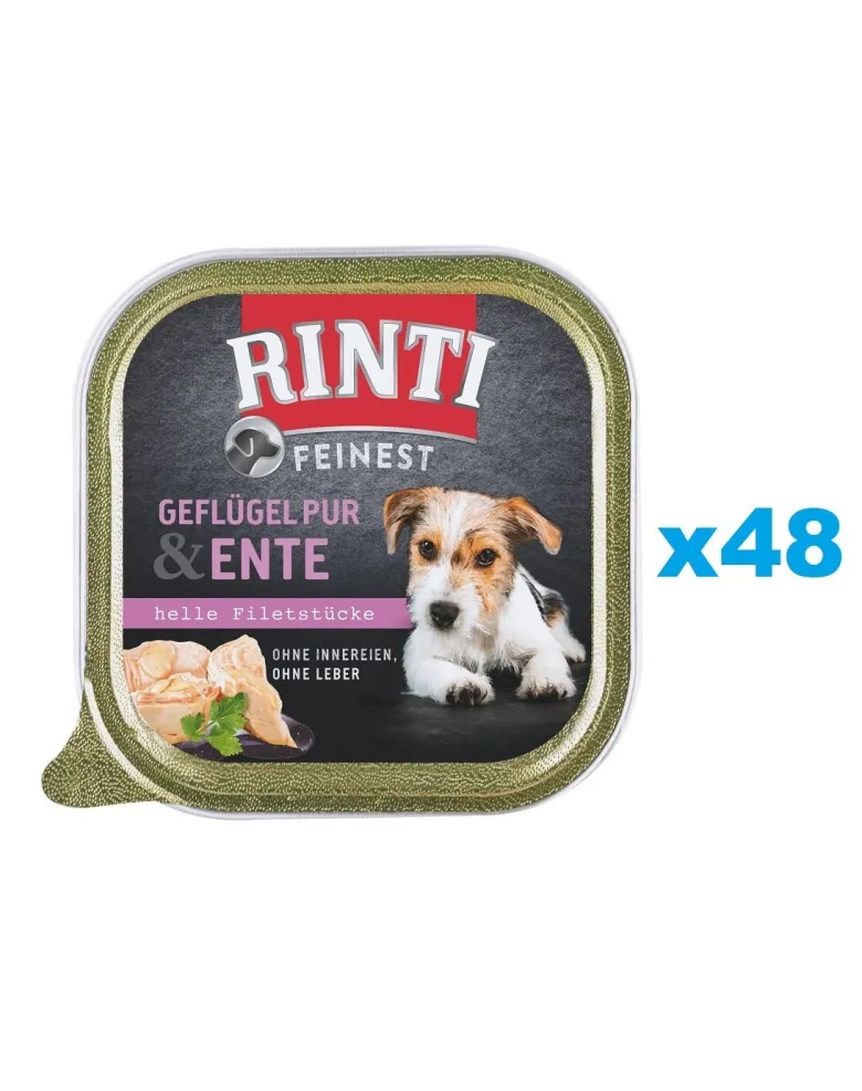 RINTI Feinest Poultry Pure&Duck vaschetta pollame e anatra 48x150 g