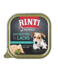 RINTI Feinest Poultry Pure&Salmon vaschetta pollame e salmone 12x150 g