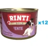 RINTI Gold Duck hearts Mini Cuori d'anatra per cani di piccola taglia 12x185g