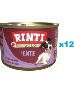 RINTI Gold Duck hearts Mini Cuori d'anatra per cani di piccola taglia 12x185g