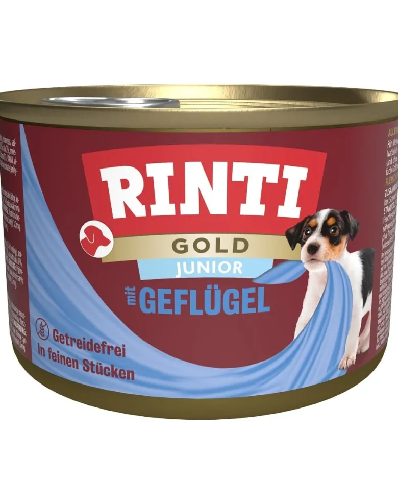 RINTI Gold Junior Poultry Mini Pollame per cuccioli di razza piccola 185g