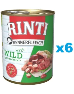 RINTI Kennerfleisch Game selvaggina 6 x 400g