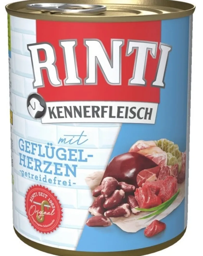 RINTI Kennerfleisch Poultry hearts cuori di pollame 6 x 800g