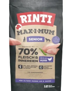 RINTI MAX-I-MUM Senior Chicken con pollo per cani anziani 2 x 12 kg