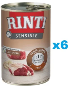 RINTI Sensible agnello e riso 6 x 400g