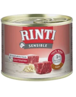 RINTI Sensible Wołowina z ryżem 12x185 g