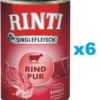 RINTI Singlefleisch Beef Pure manzo monoproteico 6 x 400g