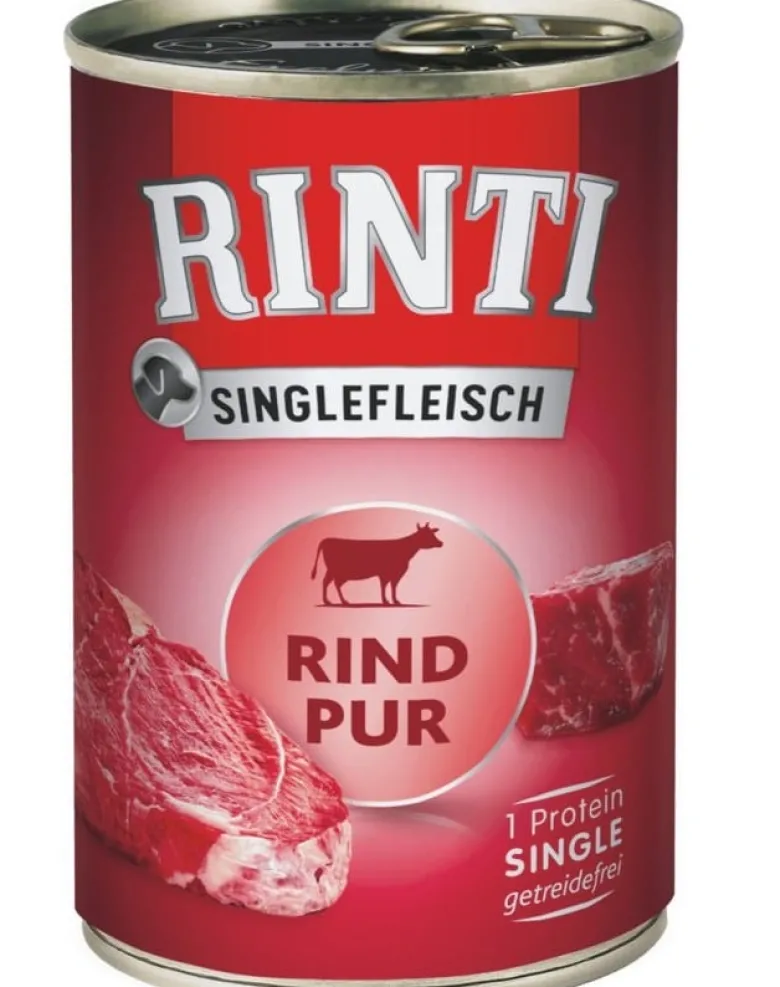 RINTI Singlefleisch Beef Pure manzo monoproteico 6 x 400g