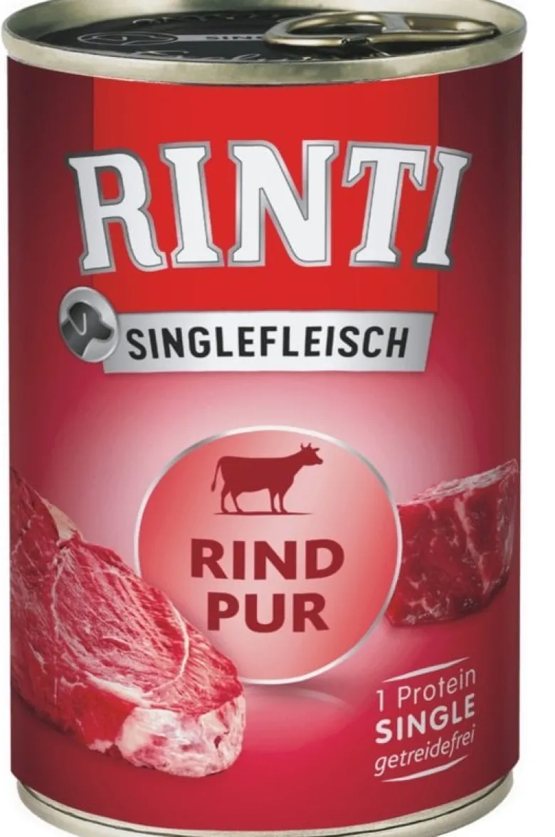 RINTI Singlefleisch Beef Pure manzo monoproteico 6 x 400g