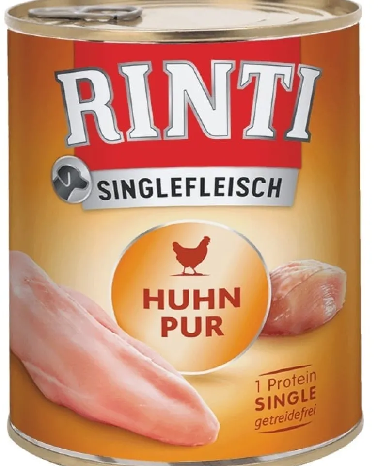 RINTI Singlefleisch Chicken Pure pollo monoproteico 12 x 800g