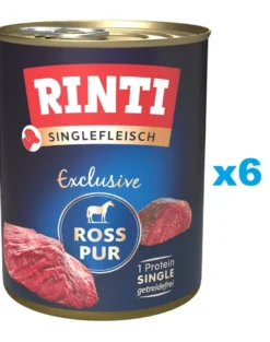 RINTI Singlefleisch Exclusive Poultry Pure alimento monoproteico cavallo 6x800 g