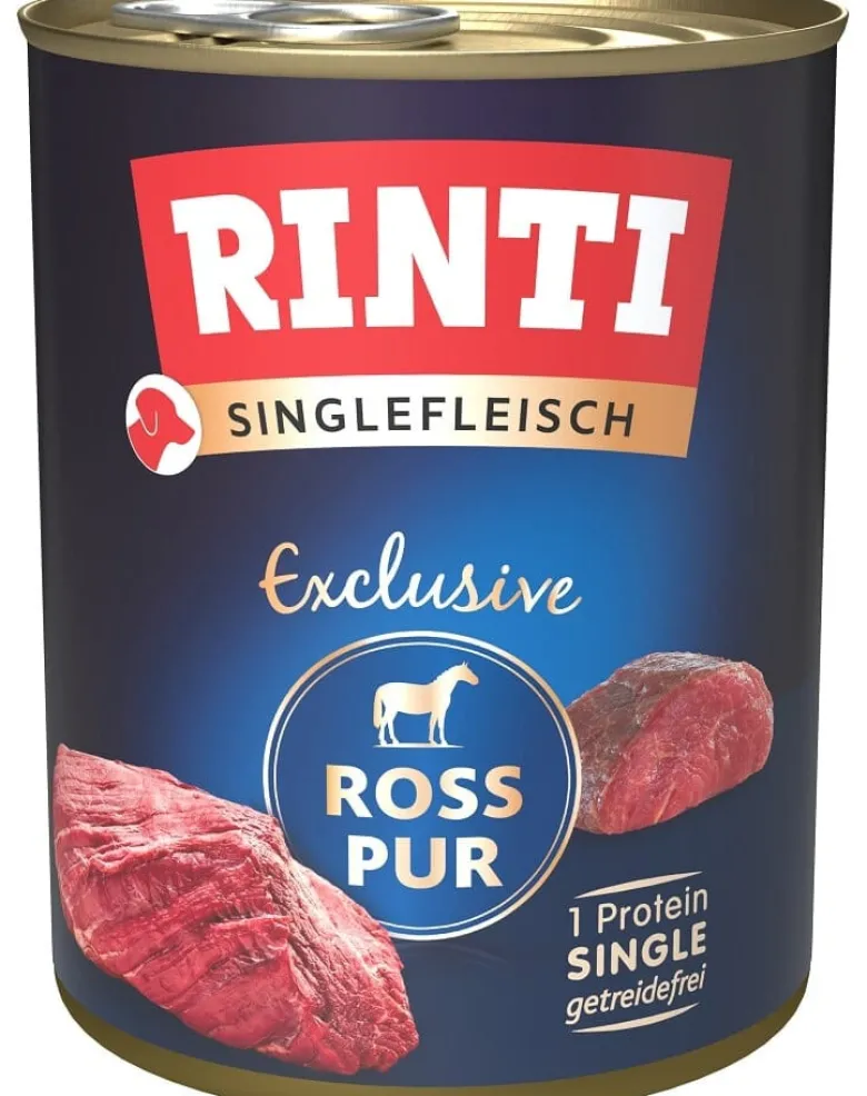 RINTI Singlefleisch Exclusive Poultry Pure alimento monoproteico cavallo 6x800 g