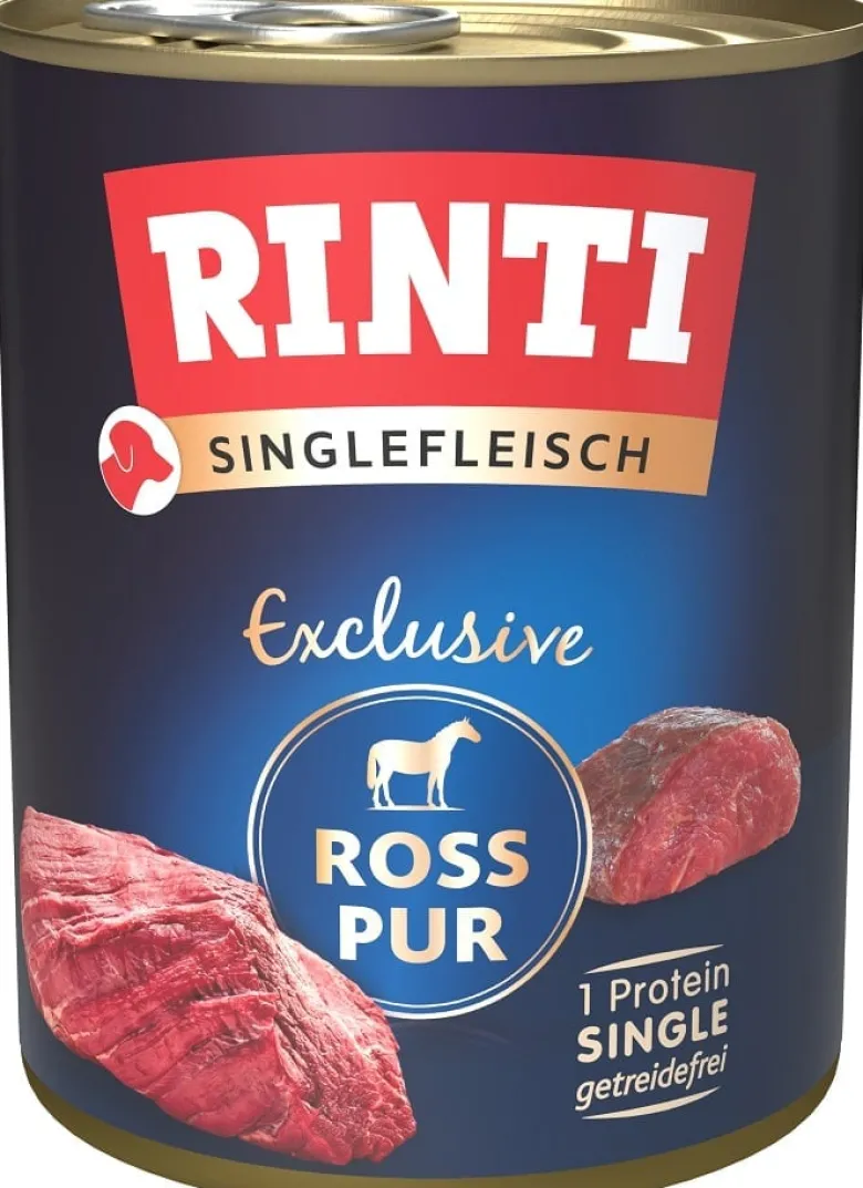 RINTI Singlefleisch Exclusive Poultry Pure alimento monoproteico cavallo 6x800 g