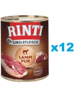 RINTI Singlefleisch Lamb Pure agnello monoproteico 12 x 800g