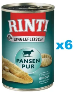 RINTI Singlefleisch Rumen Pure rumine monoproteico 6 x 400g