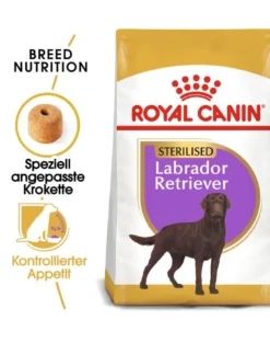 ROYAL CANIN Labrador retriever adult sterilised 12 kg alimento secco per labrador retriever di età superiore ai 15 mesi dopo la sterilizzazione