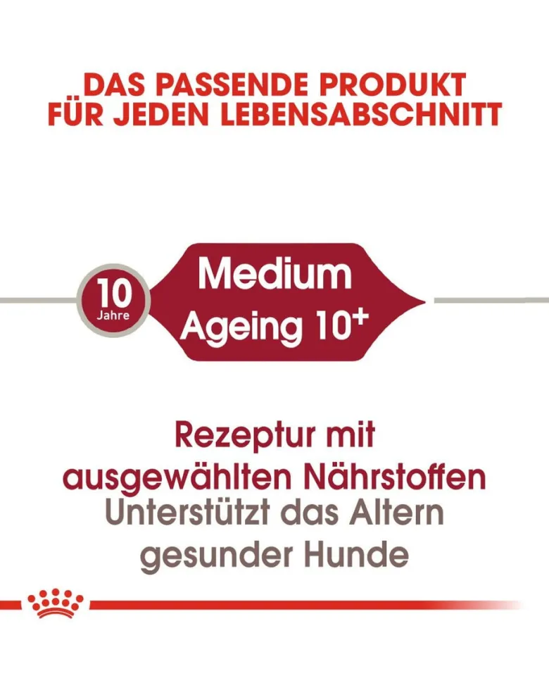 ROYAL CANIN Medium Ageing 10+ 15 kg cibo secco per cani maturi di età superiore ai 10 anni, razze di media taglia