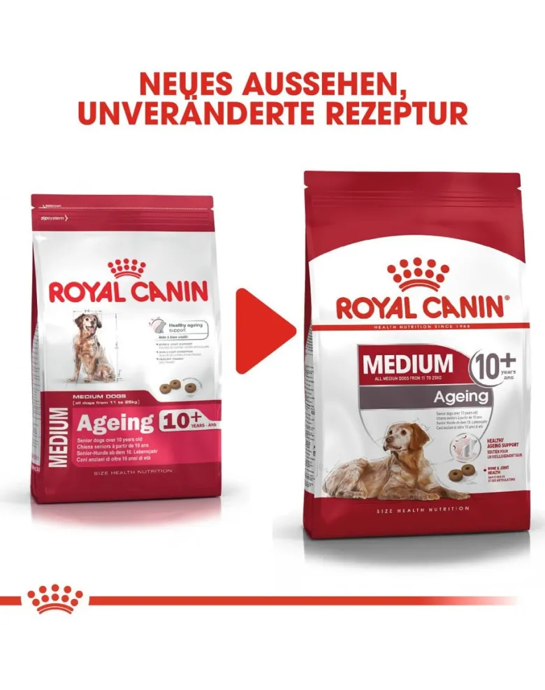ROYAL CANIN Medium Ageing 10+ 15 kg cibo secco per cani maturi di età superiore ai 10 anni, razze di media taglia