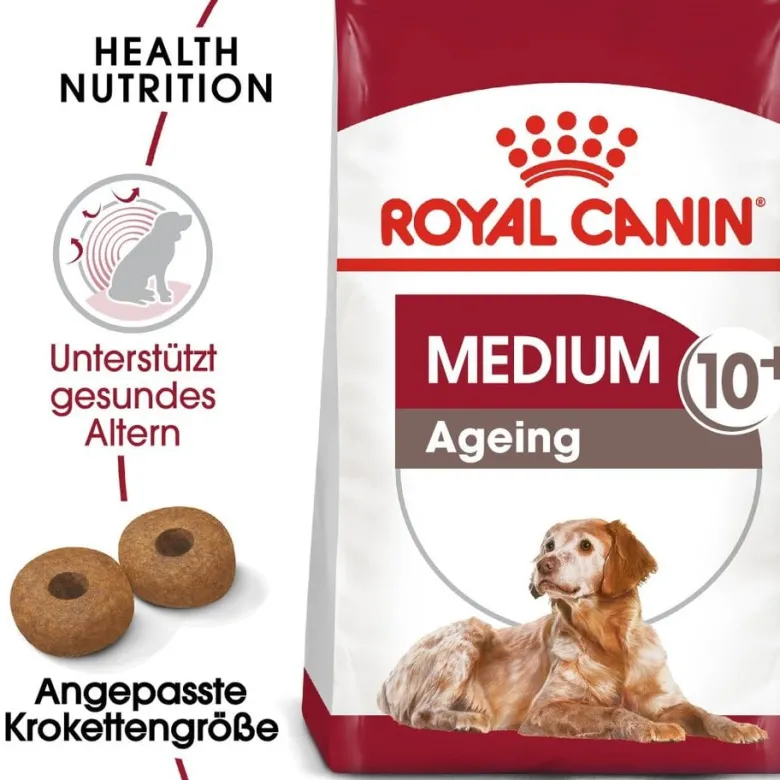 ROYAL CANIN Medium Ageing 10+ 30 kg (2 x 15 kg) cibo secco per cani maturi di età superiore ai 10 anni, razze di media taglia