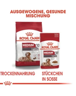 ROYAL CANIN Medium Ageing 10+ 30 kg (2 x 15 kg) cibo secco per cani maturi di età superiore ai 10 anni, razze di media taglia