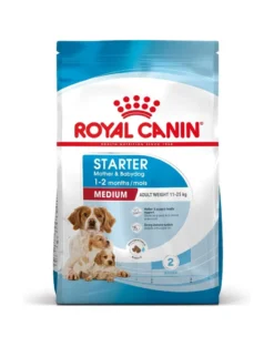 ROYAL CANIN Medium Starter Mother&Babydog 15 kg cibo secco per femmine in gravidanza, durante l'allattamento e cuccioli, da 4 a 8 settimane di vita, razze medie