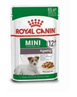 ROYAL CANIN Mini ageing 8+ 24x85 g cibo umido in salsa per cani maturi di età superiore ai 12 anni, razze di piccola taglia
