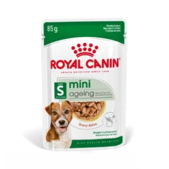 ROYAL CANIN Mini ageing 8+ 48x85 g cibo umido in salsa per cani maturi di età superiore ai 8 anni, razze di piccola taglia