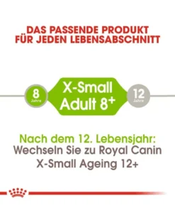 ROYAL CANIN X-Small Adult 8+ 1.5 kg cibo secco per cani di piccola taglia oltre 8 anni