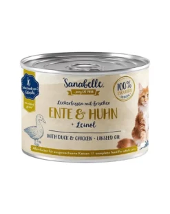 SANABELLE Anatra e pollo 195 g di paté per gatti adulti
