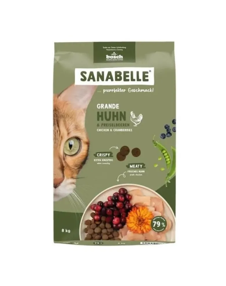 SANABELLE Grande Pollo 8 kg per gatti di razza grande