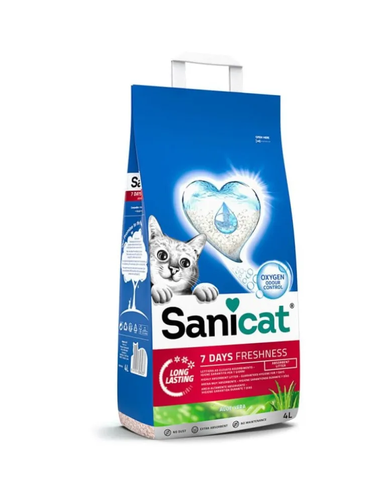SANICAT 7 DAYS Aloe Vera 4 l graniglia minerale