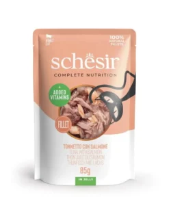 SCHESIR Jelly Adult Tuna&Salmon 85g tonno con salmone in gelatina