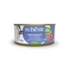 SCHESIR Tonno con piccoli pesci di mare Alimento complementare per gatti 140 g