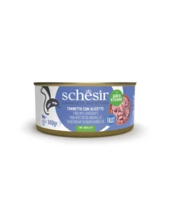 SCHESIR Tonno con piccoli pesci di mare Alimento complementare per gatti 140 g