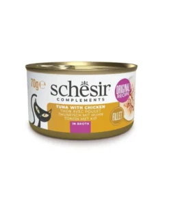 SCHESIR Tonno e pollo in brodo 70g