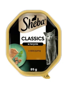 SHEBA Classics Paté con Selvaggina in vaschetta 85g alimento umido completo per gatti adulti