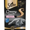 SHEBA Creamy Snacks crema per gatti con salmone 4x12g
