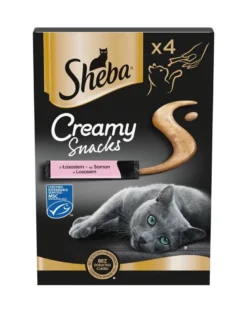 SHEBA Creamy Snacks crema per gatti con salmone 4x12g