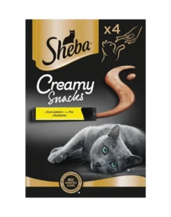 SHEBA Creamy Snacks cremosa prelibatezza per gatti con pollo 4x12g